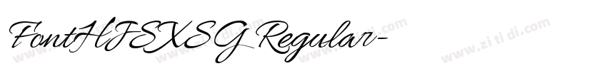 FontHJSXSG Regular字体转换 FontHJSXSG Regular字体转换